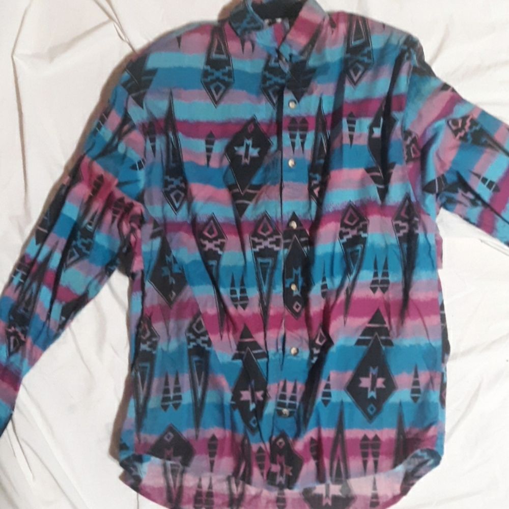 Vintage Adobe Rose button up long sleeve